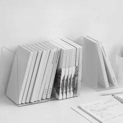 FUIENKO L74A Support De Fichiers En Acrylique Transparent, Support De Bureau, Organisateur De Fichiers Clairs, Documents/lettres/livres, Support De Rangement, Organisateurs De Maquillage,Transparent White -Petit rangement Soldes Magasin 68244880 3