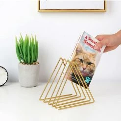 FUIENKO Support De Livre Simple En Forme De Triangle Nordique, étagère De Rangement De Bureau, Support De Magazine De Décoration De Maison,Black 10 FUIENKO Support De Livre Simple En Forme De Triangle Nordique, étagère De Rangement De Bureau, Support De Magazine De Décoration De Maison,Black -Petit rangement Soldes Magasin 68244881 4