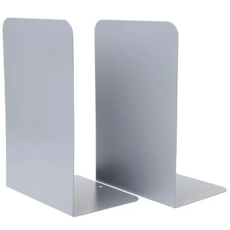 FUIENKO Serre-livres En Métal, 1 Paire, Organisateur De Bureau, Maison, Livre, étagère, Support De Rangement, Fin De Livre,WHITE 4 FUIENKO Serre-livres En Métal, 1 Paire, Organisateur De Bureau, Maison, Livre, étagère, Support De Rangement, Fin De Livre,WHITE – Image 2