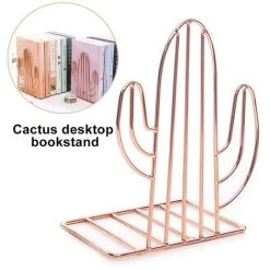 FUIENKO Support De Livre En Forme De Cactus, 1 Paire, Support De Livre En Fer, Serre-livres, étagère De Livre, Organisateur De Bureau, Support De Rangement Pour école,Golden,Espagne 9 FUIENKO Support De Livre En Forme De Cactus, 1 Paire, Support De Livre En Fer, Serre-livres, étagère De Livre, Organisateur De Bureau, Support De Rangement Pour école,Golden,Espagne -Petit rangement Soldes Magasin 68244893 3
