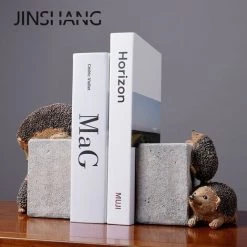 FUIENKO Support De Livres En Forme De Hérisson, Décoration De Maison, Serre-livres, Bouchon De Livre, Support De Table De Lecture,1 Pair -Petit rangement Soldes Magasin 68244901 4