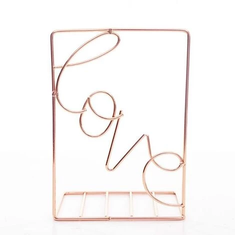 FUIENKO Porte-livres En Métal En Forme D'amour Créatif, Support De Rangement De Bureau, étagère De Livre, Support D'organisation, 2 Pièces/paire,Gold 4 FUIENKO Porte-livres En Métal En Forme D'amour Créatif, Support De Rangement De Bureau, étagère De Livre, Support D'organisation, 2 Pièces/paire,Gold – Image 2