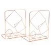 FUIENKO Serre-livres Carrés En Métal Pour Bureau, 2 Pièces, Support Pour Livres, étagère, Y3NC,Rose Gold 2 FUIENKO Serre-livres Carrés En Métal Pour Bureau, 2 Pièces, Support Pour Livres, étagère, Y3NC,Rose Gold -Petit rangement Soldes Magasin 68244920 1