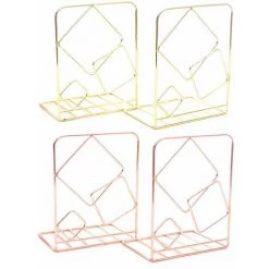 FUIENKO Serre-livres Carrés En Métal Pour Bureau, 2 Pièces, Support Pour Livres, étagère, Y3NC,Rose Gold 10 FUIENKO Serre-livres Carrés En Métal Pour Bureau, 2 Pièces, Support Pour Livres, étagère, Y3NC,Rose Gold -Petit rangement Soldes Magasin 68244920 4