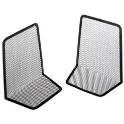 FUIENKO Serre-livres En Maille Métallique, Support De Livre Antidérapant, Support D'étagère De Bureau, Bouchon De Livre Pour Livres/films/cd/jeux Vidéo, 1 Paire -Petit rangement Soldes Magasin 68245024 4