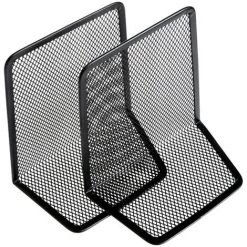 FUIENKO Serre-livres En Maille Métallique, Support De Livre Antidérapant, Support D'étagère De Bureau, Bouchon De Livre Pour Livres/films/cd/jeux Vidéo, 1 Paire -Petit rangement Soldes Magasin 68245024 5