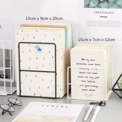 Fuienko 2 – Serre-livres En Métal, Kawaii Lapin Chat, Organisateur De Bureau, étagère De Bureau, Papeterie Scolaire,house White 8 Fuienko 2 – Serre-livres En Métal, Kawaii Lapin Chat, Organisateur De Bureau, étagère De Bureau, Papeterie Scolaire,house White -Petit rangement Soldes Magasin 68245047 2