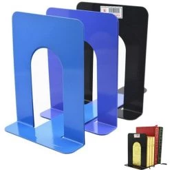 FUIENKO Serre-livres Métalliques Pliables Et Portables, 2 Pièces, Support D'étagère, Papeterie Pour La Maison, Fournitures De Papeterie Pour La Bibliothèque, L'école Et Le Bureau,BL 9 FUIENKO Serre-livres Métalliques Pliables Et Portables, 2 Pièces, Support D'étagère, Papeterie Pour La Maison, Fournitures De Papeterie Pour La Bibliothèque, L'école Et Le Bureau,BL -Petit rangement Soldes Magasin 68245053 3