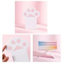 FUIENKO Serre-livres En Métal Avec Dessin Animé Patte De Chat, Support Antidérapant Pour étagères, Bureau, Maison, Bibliothèque, 1 Paire,Pink -Petit rangement Soldes Magasin 68245055 4