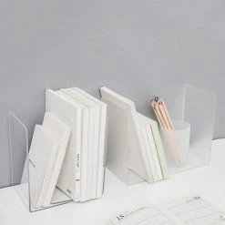 FUIENKO Serre-livres En Acrylique Transparent, Présentoir, Support, Porte-document, Organisateur Pour Bureau, 1 Pièce,transparent 8 FUIENKO Serre-livres En Acrylique Transparent, Présentoir, Support, Porte-document, Organisateur Pour Bureau, 1 Pièce,transparent -Petit rangement Soldes Magasin 68245066 2