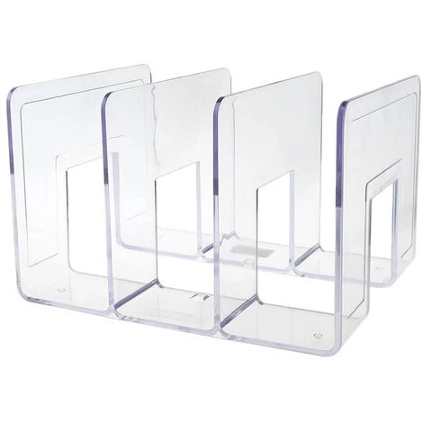 FUIENKO Serre-livres En Acrylique Transparent Multicouche, étagère Décorative Pour Livre, Pour La Maison, Le Bureau, L'école, La Bibliothèque, Fournitures De Papeterie, Cadeaux,02 4 FUIENKO Serre-livres En Acrylique Transparent Multicouche, étagère Décorative Pour Livre, Pour La Maison, Le Bureau, L'école, La Bibliothèque, Fournitures De Papeterie, Cadeaux,02 – Image 2