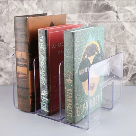 FUIENKO Serre-livres En Acrylique Transparent Multicouche, étagère Décorative Pour Livre, Pour La Maison, Le Bureau, L'école, La Bibliothèque, Fournitures De Papeterie, Cadeaux,02 7 FUIENKO Serre-livres En Acrylique Transparent Multicouche, étagère Décorative Pour Livre, Pour La Maison, Le Bureau, L'école, La Bibliothèque, Fournitures De Papeterie, Cadeaux,02 – Image 5