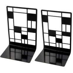 FUIENKO Serre-livres En Métal De Qualité Supérieure, 2 Pièces/paquet, Support De Livre Ajouré, Créatif, Antidérapant, Cadeau 11 FUIENKO Serre-livres En Métal De Qualité Supérieure, 2 Pièces/paquet, Support De Livre Ajouré, Créatif, Antidérapant, Cadeau -Petit rangement Soldes Magasin 68245152 5