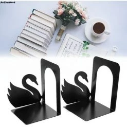 FUIENKO Nouveau Support De Livre En Métal Pour Enfants, étagère Creuse Antidérapante Pour La Maison Et Le Bureau, Support De Serre-livres, Support De Bouchon De Livre,H01 -Petit rangement Soldes Magasin 68245157 4