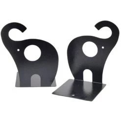 FUIENKO Serre-livres Décoratif En Forme D'éléphant, 2 Pièces, Support De Livre En Forme D'éléphant, Vintage, étagère, Support De Livre Décoratif Pour écoliers,BK-E