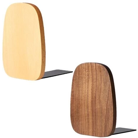 FUIENKO Bouchon De Livre En Bois Antidérapant, Porte-revues De Table Rétro, Pour Bureau D'étagère, 4 Pouces L X 4 Pouces W X 5.5 Pouces H D5QC,as The Shown 5 FUIENKO Bouchon De Livre En Bois Antidérapant, Porte-revues De Table Rétro, Pour Bureau D'étagère, 4 Pouces L X 4 Pouces W X 5.5 Pouces H D5QC,as The Shown – Image 3