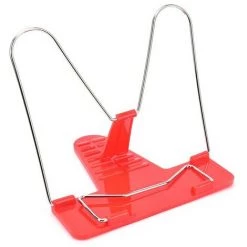 FUIENKO Support De Serre-livres Pliable Et Réglable, 1 Pièce, Portable, Support De Livre De Lecture, Porte-Document, Base, étagère De Lecture, Pour Serre-livres,Rouge