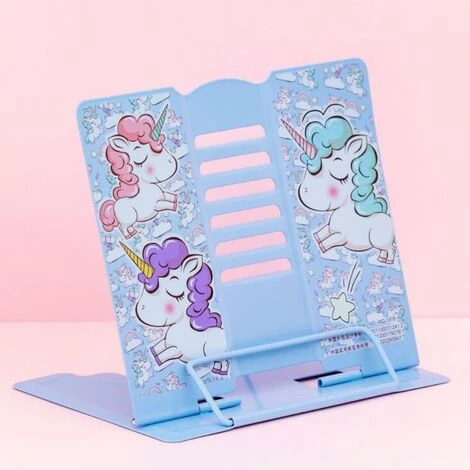 FUIENKO Serre-livres Licorne En Métal, Réglable, Portable, Support Pliable, Pour Livre De Lecture, Papeterie De Base, Kawaii,Music Black 6 FUIENKO Serre-livres Licorne En Métal, Réglable, Portable, Support Pliable, Pour Livre De Lecture, Papeterie De Base, Kawaii,Music Black – Image 4