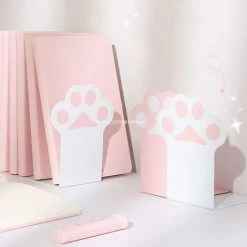 FUIENKO Serre-livres Décoratifs En Métal Avec Patte Mignonne, 2 Kits, Bouchons De Livre Sur Pied, étagère, Organisateur De Bureau Pour Femmes, Livraison Directe,White 10 FUIENKO Serre-livres Décoratifs En Métal Avec Patte Mignonne, 2 Kits, Bouchons De Livre Sur Pied, étagère, Organisateur De Bureau Pour Femmes, Livraison Directe,White -Petit rangement Soldes Magasin 68245460 4