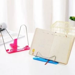 FUIENKO Serre-livres Portable Pliable Et Réglable, Support Pour Livre De Lecture, Porte-documents, Support Pour Livre De Lecture,AS PICTURE -Petit rangement Soldes Magasin 68245468 4