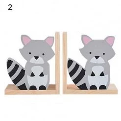 FUIENKO Serre-livres En Bois Pratique, étagère De Rangement Pour Livres, Décor De Bureau En Bois, Peu Encombrant,2