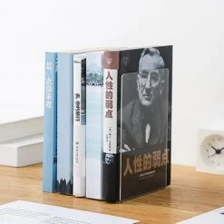 FUIENKO Serre-livres En Acrylique Transparent En Forme De L, Support De Bureau, Support De Livre, Cadre Porte-Document, Organisateur De Bureau, 1 Pièce,Clair 9 FUIENKO Serre-livres En Acrylique Transparent En Forme De L, Support De Bureau, Support De Livre, Cadre Porte-Document, Organisateur De Bureau, 1 Pièce,Clair -Petit rangement Soldes Magasin 68245531 3