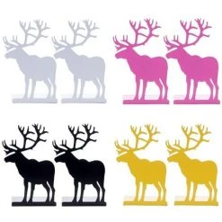 FUIENKO Serre-livres Décoratifs En Métal Antidérapant, Ensemble De Deux Pièces à Motif D'élan Pour Livres Lourds, Pour Le Bureau Et La Maison, M17F,White 11 FUIENKO Serre-livres Décoratifs En Métal Antidérapant, Ensemble De Deux Pièces à Motif D'élan Pour Livres Lourds, Pour Le Bureau Et La Maison, M17F,White -Petit rangement Soldes Magasin 68245542 5