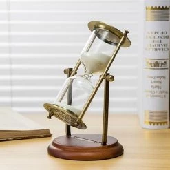 FUIENKO Sablier Rotatif Européen Rétro En Bois Massif Et Métal, 15 Minutes, Ornements Créatifs Pour Serre-livres,hourglass 10 FUIENKO Sablier Rotatif Européen Rétro En Bois Massif Et Métal, 15 Minutes, Ornements Créatifs Pour Serre-livres,hourglass -Petit rangement Soldes Magasin 68245549 4