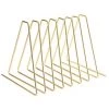 FUIENKO Organisateur De Livre En Fer Forgé à 7 Grilles, étagère De Rangement Pratique Pour Les Fichiers, Style Nordique, Bureau,gold,CHINA -Petit rangement Soldes Magasin 68245585 1