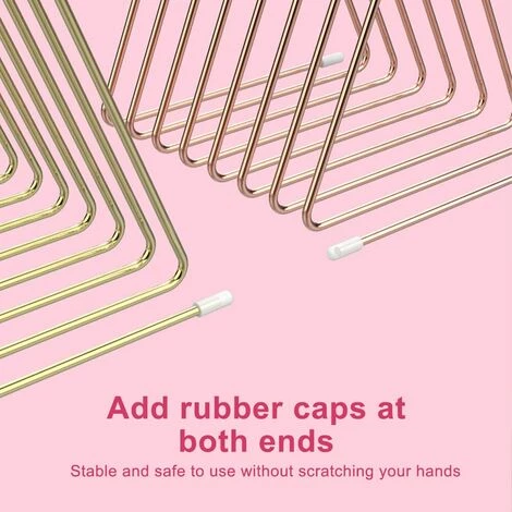 FUIENKO Organisateur De Livre En Fer Forgé à 7 Grilles, étagère De Rangement Pratique Pour Les Fichiers, Style Nordique, Bureau,gold,CHINA 7 FUIENKO Organisateur De Livre En Fer Forgé à 7 Grilles, étagère De Rangement Pratique Pour Les Fichiers, Style Nordique, Bureau,gold,CHINA – Image 5