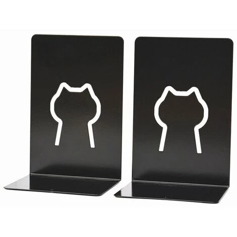 FUIENKO Organisateur De Bureau En Forme De L, Porte-livre De Bureau, Accessoires De Papeterie Scolaire, Organisateur De Livre De Budget,Pair Of Black Cats 3 FUIENKO Organisateur De Bureau En Forme De L, Porte-livre De Bureau, Accessoires De Papeterie Scolaire, Organisateur De Livre De Budget,Pair Of Black Cats