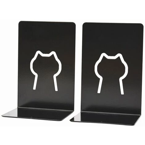 FUIENKO Organisateur De Bureau En Forme De L, Porte-livre De Bureau, Accessoires De Papeterie Scolaire, Organisateur De Livre De Budget,Pair Of Black Cats 5 FUIENKO Organisateur De Bureau En Forme De L, Porte-livre De Bureau, Accessoires De Papeterie Scolaire, Organisateur De Livre De Budget,Pair Of Black Cats – Image 3