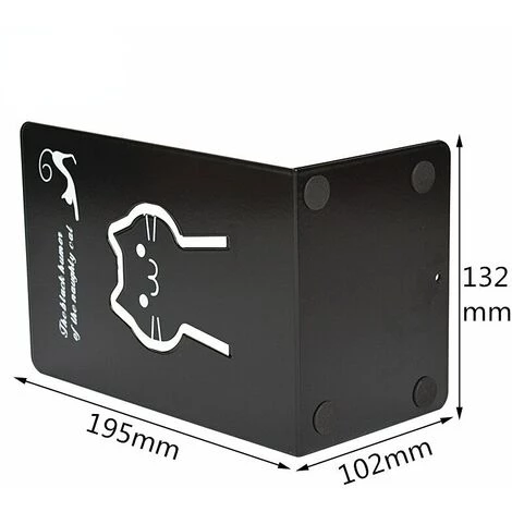 FUIENKO Organisateur De Bureau En Forme De L, Porte-livre De Bureau, Accessoires De Papeterie Scolaire, Organisateur De Livre De Budget,Pair Of Black Cats 6 FUIENKO Organisateur De Bureau En Forme De L, Porte-livre De Bureau, Accessoires De Papeterie Scolaire, Organisateur De Livre De Budget,Pair Of Black Cats – Image 4