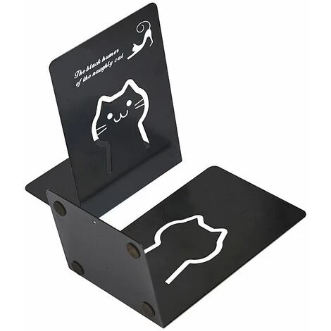 FUIENKO Organisateur De Bureau En Forme De L, Porte-livre De Bureau, Accessoires De Papeterie Scolaire, Organisateur De Livre De Budget,Pair Of Black Cats 7 FUIENKO Organisateur De Bureau En Forme De L, Porte-livre De Bureau, Accessoires De Papeterie Scolaire, Organisateur De Livre De Budget,Pair Of Black Cats – Image 5