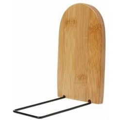 FUIENKO Organisateur De Bureau En Bambou Naturel, Bureau, Maison, Serre-livres, Fin De Livre, Support, étagère, Bibliothèque,size S- 1PC