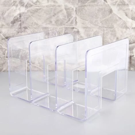 FUIENKO Serre-livres En Acrylique Transparent Multicouche, étagère Décorative Pour Livre, Pour La Maison, Le Bureau, L'école, La Bibliothèque, Fournitures De Papeterie, Cadeaux,Three Seats 4 FUIENKO Serre-livres En Acrylique Transparent Multicouche, étagère Décorative Pour Livre, Pour La Maison, Le Bureau, L'école, La Bibliothèque, Fournitures De Papeterie, Cadeaux,Three Seats – Image 2