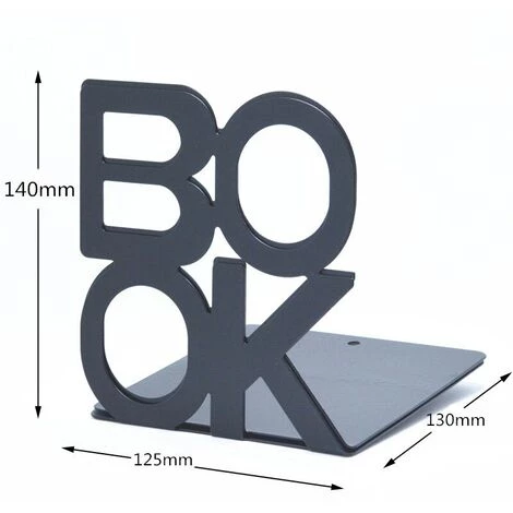 FUIENKO Serre-livres Métalliques En Forme D'alphabet, 1 Paire, Support De Fer, Support De Bureau, Style Lettre, Serre-livres, Papeterie De Bureau,RD 7 FUIENKO Serre-livres Métalliques En Forme D'alphabet, 1 Paire, Support De Fer, Support De Bureau, Style Lettre, Serre-livres, Papeterie De Bureau,RD – Image 5