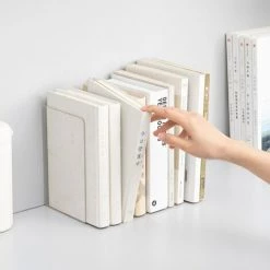 FUIENKO Serre-livres En Acrylique Transparent En Forme De L, Organisateur De Bureau, Porte-livre, Accessoires De Papeterie Scolaire Et De Bureau,Clear -Petit rangement Soldes Magasin 68245711 2