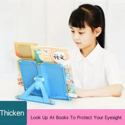 FUIENKO Organisateur De Bureau, étagère De Lecture Pour étudiants, Support De Livre Fixe Pour Enfants, Artefact D'ordinateur, Support épais Pour Fournitures Scolaires,Sky Blue -Petit rangement Soldes Magasin 68245753 4