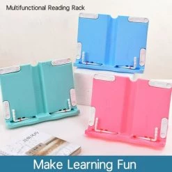 FUIENKO Organisateur De Bureau, étagère De Lecture Pour étudiants, Support De Livre Fixe Pour Enfants, Artefact D'ordinateur, Support épais Pour Fournitures Scolaires,Sky Blue -Petit rangement Soldes Magasin 68245753 5