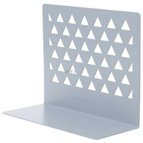 FUIENKO Serre-livres En Métal Creux L29k, Support Pour Livres, étagère, Fournitures De Bureau à Domicile,Grey 3 FUIENKO Serre-livres En Métal Creux L29k, Support Pour Livres, étagère, Fournitures De Bureau à Domicile,Grey