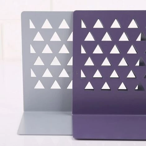 FUIENKO Serre-livres En Métal Creux L29k, Support Pour Livres, étagère, Fournitures De Bureau à Domicile,Grey 5 FUIENKO Serre-livres En Métal Creux L29k, Support Pour Livres, étagère, Fournitures De Bureau à Domicile,Grey – Image 3