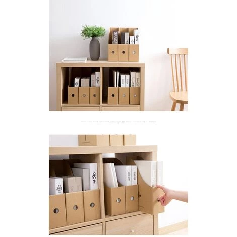 FUIENKO 1 étagère à Fichiers En Papier, Organisateur De Dossier De Bureau Public, étagère à Livres, Boîte à Livres 4 FUIENKO 1 étagère à Fichiers En Papier, Organisateur De Dossier De Bureau Public, étagère à Livres, Boîte à Livres – Image 2