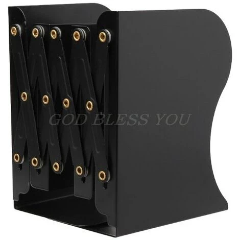 FUIENKO Serre-livres En Métal Réglables à Extension, Classeur De Bureau Robuste, Support Rétractable, étagère, Support M17F,Black 3 FUIENKO Serre-livres En Métal Réglables à Extension, Classeur De Bureau Robuste, Support Rétractable, étagère, Support M17F,Black