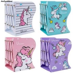 FUIENKO Serre-livres Licorne Rétractable Pour Enfants, étagère De Support Réglable Pour L'école, La Maison Et Le Bureau, Nouvelle Collection,PK -Petit rangement Soldes Magasin 68246021 2