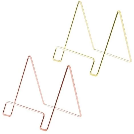 FUIENKO Support De Rangement Géométrique Créatif, Organisateur De Livres En Fer Forgé, Support Multifonction Pour Documents Et Lecture De Livres,Rose Golden 5 FUIENKO Support De Rangement Géométrique Créatif, Organisateur De Livres En Fer Forgé, Support Multifonction Pour Documents Et Lecture De Livres,Rose Golden – Image 3