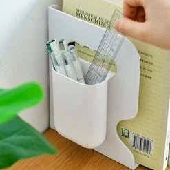 FUIENKO Serre-livres Rétractables Pour étagères, Support De Livre, étagère Réglable Avec Porte-stylo, Organisateur De Bureau, Accessoires De Bureau,WHITE,États-unis -Petit rangement Soldes Magasin 68246433 3