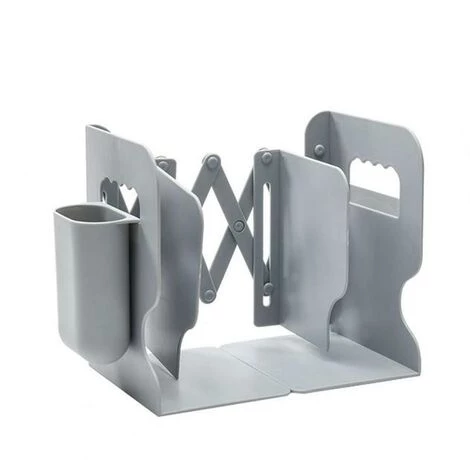 FUIENKO Étagère De Rangement Rétractable Et Réglable Pour Livres D'étudiants, Avec Organisateur De Bureau, Accessoire De Bureau Bleu,Grey 3 FUIENKO Étagère De Rangement Rétractable Et Réglable Pour Livres D'étudiants, Avec Organisateur De Bureau, Accessoire De Bureau Bleu,Grey