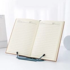 FUIENKO Support De Livre De Cuisine Réglable, Support De Livre De Cuisine Portable, Repose-livre, Clips De Page Antidérapants Pour Livre De Cuisine épais, Manuel De Recettes,Morandi Green -Petit rangement Soldes Magasin 68247227 3