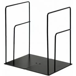 FUIENKO Serre-livres Rectangulaires Y3NC, 1 Paire, Support De Bureau, Organisateur De Magazines, étagère,Black